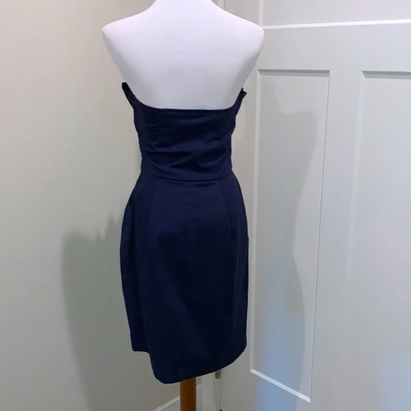 Snap Strapless Pleated Dress - Picture 4 of 17